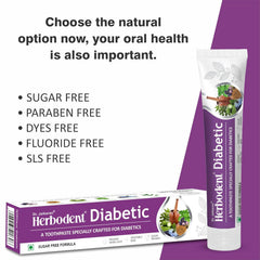 Diabetic Toothpaste | Toothpaste specially crafted for Diabetics | SLS & SUGAR FREE Formula