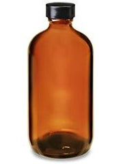 8 oz GLASS AMBER BOTTLES