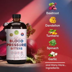Blood Pressure Bitters – Herbal Wellness Blend - 16oz