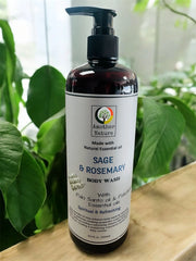 Sage & Rosemary - Body Wash Infuse with Palo Santo Oil & Patchouli Essential Oil - 16oz