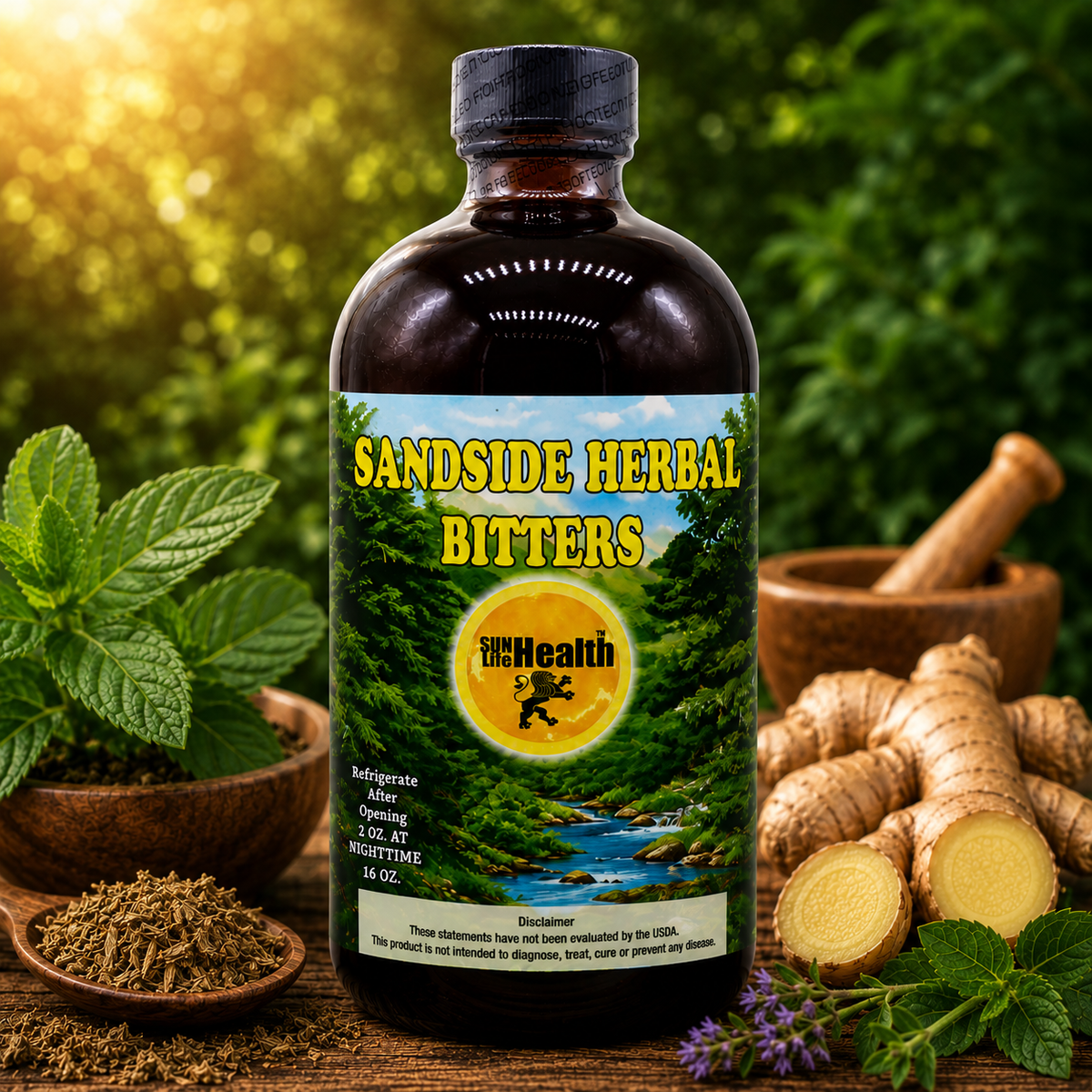 Sandside Herbal Bitters - 16oz