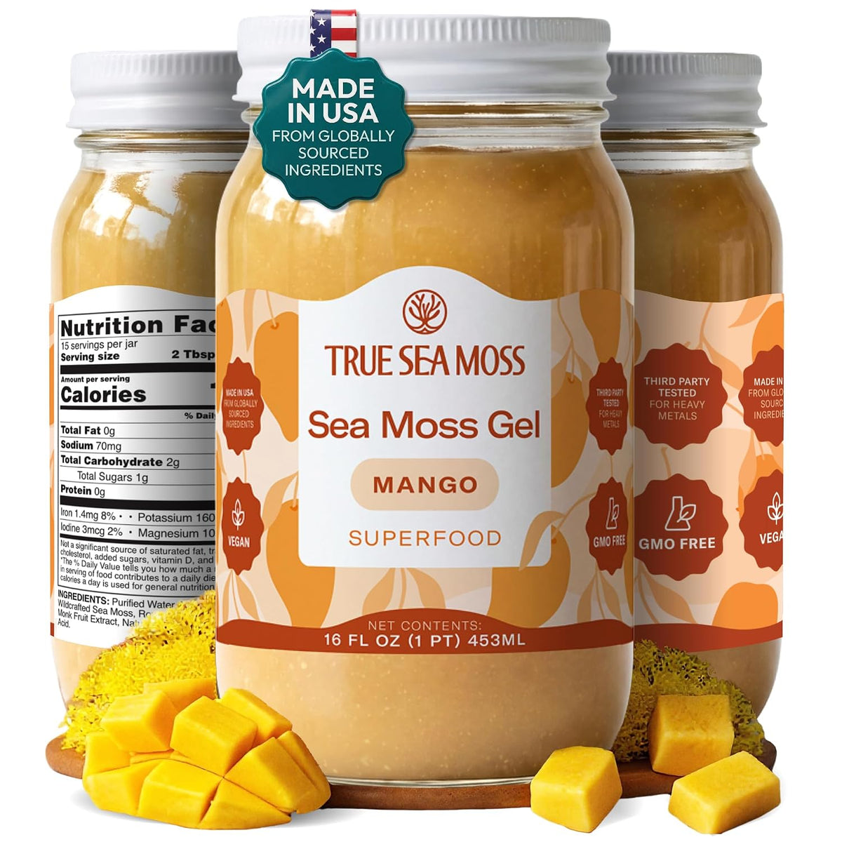 True Sea Moss – Mango - Sea Moss Gel