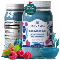 True Sea Moss – Blue Spirulina/Raspberry - Sea Moss Gel