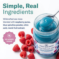 True Sea Moss – Blue Spirulina/Raspberry - Sea Moss Gel