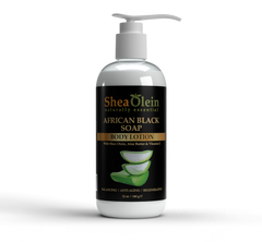 African Black Soap Body Lotion with Shea Olein, Aloe Butter & Vitamin E - 12oz