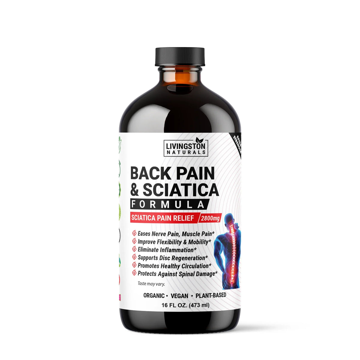 BACK PAIN & SCIATICA FORMULA - 16oz