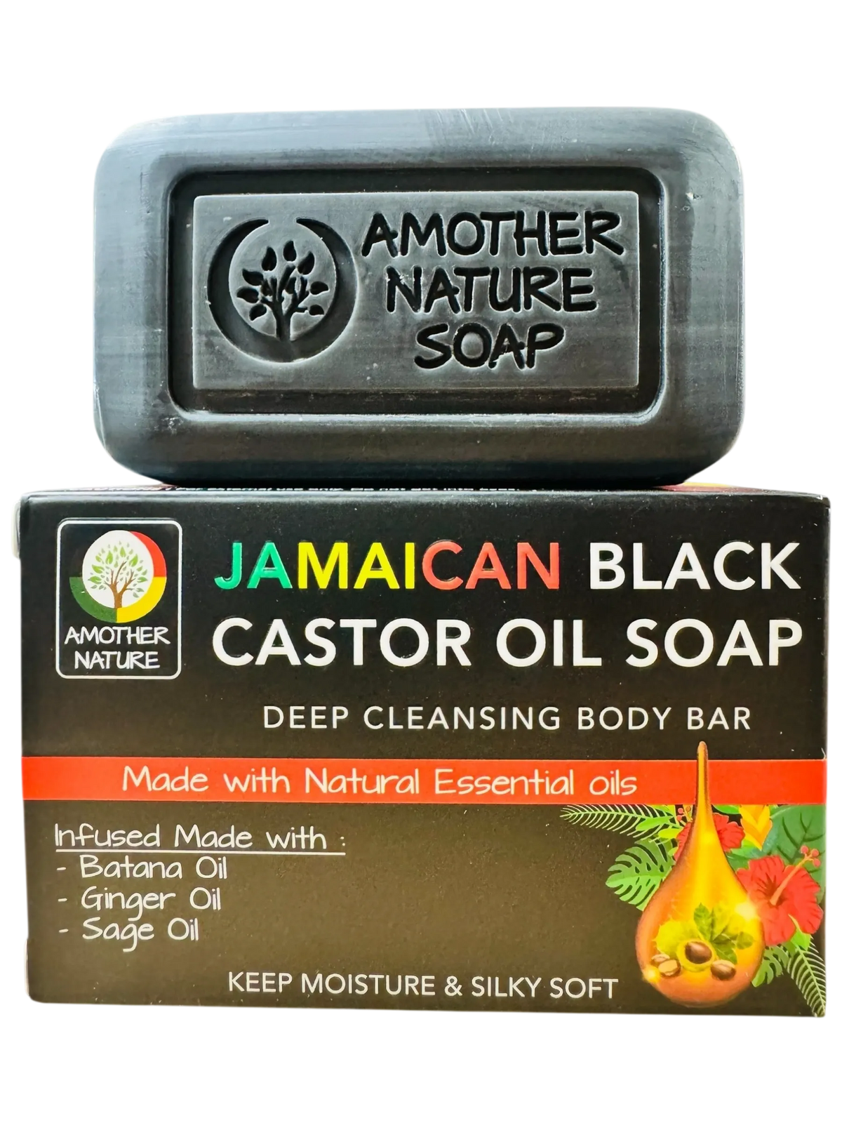 Jamaican Black Castor Oil Soap - Deep Cleansing Body Bar