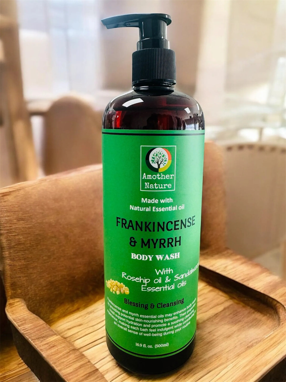 Frankincense & Myrrh - Body Wash Infuse Rosehip Oil & Sandalwood Essential oil - 16oz