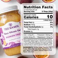 True Sea Moss – Passion Fruit - Sea Moss Gel