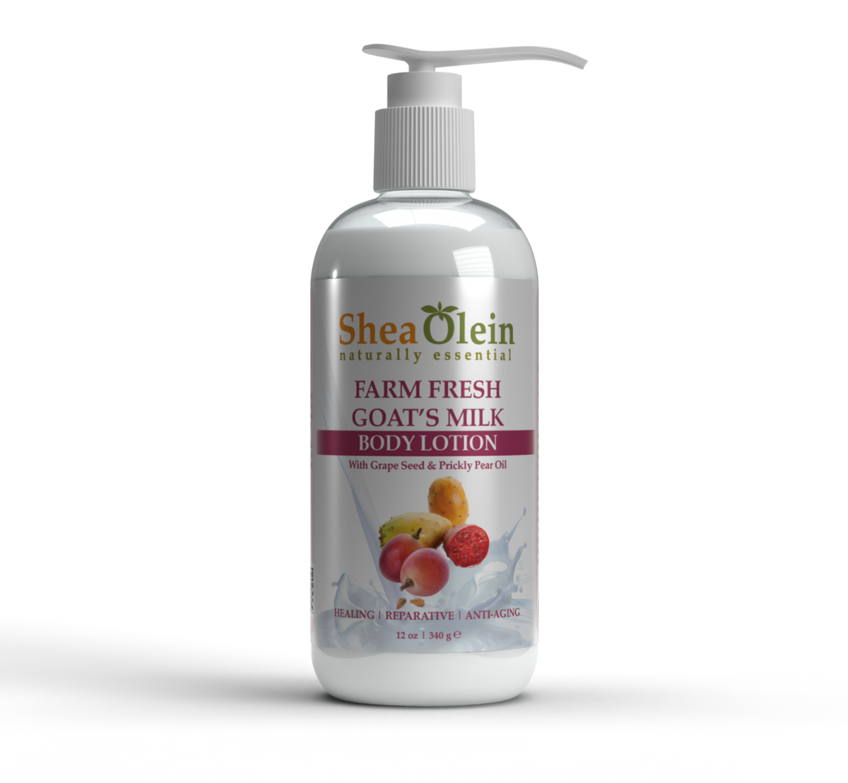 Farm Fresh Goat's Milk Body Lotion with Grape Seed & Prickly Pear Oil - 12oz