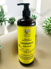 Lemongrass - Body Wash Infuse with Black Castor oil & Cedarwood Essential oil - 16oz