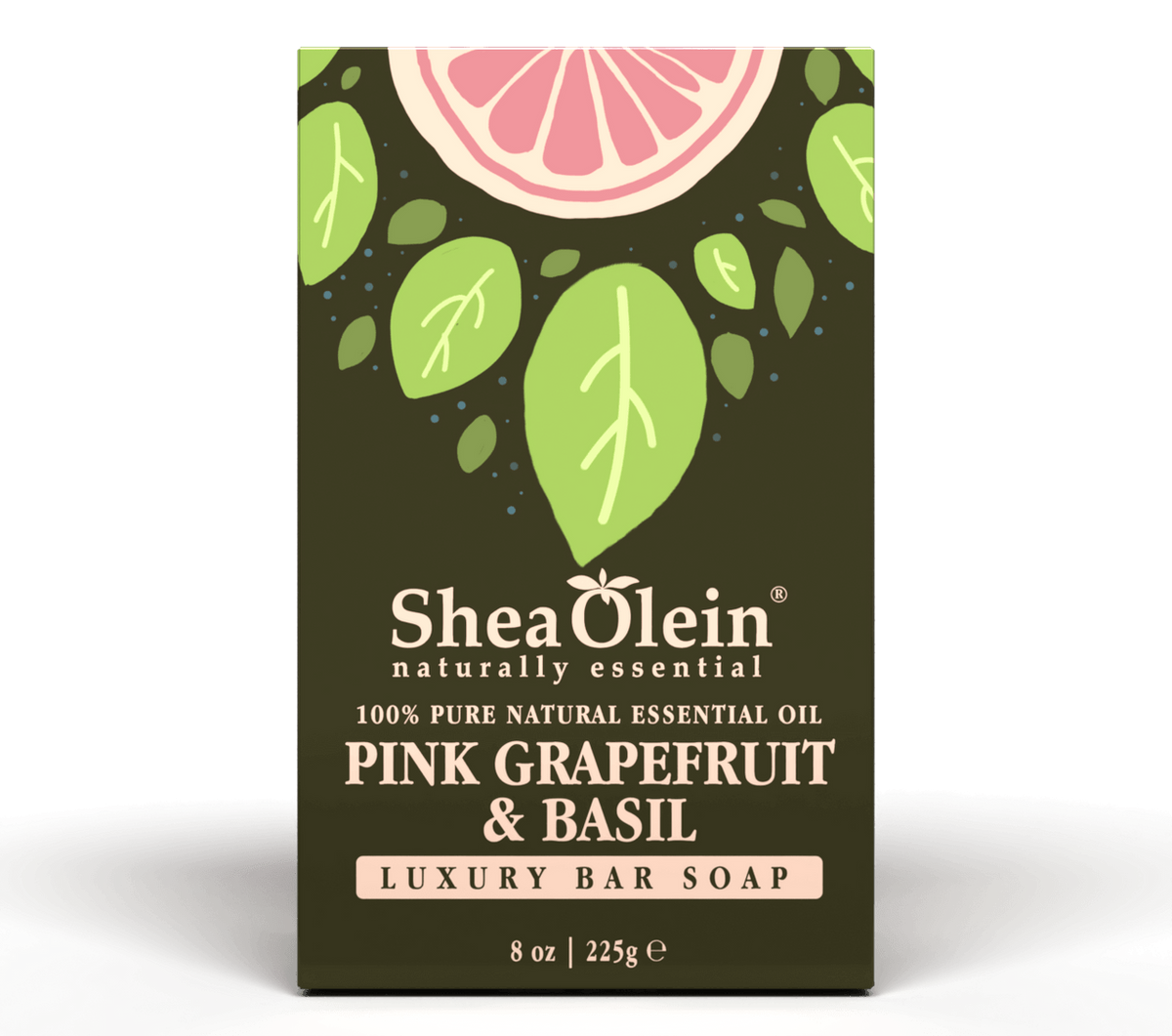 Pink Grapefruit and Basil Essential Oil Luxury Bar Soap - 8oz