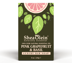 Pink Grapefruit and Basil Essential Oil Luxury Bar Soap - 8oz