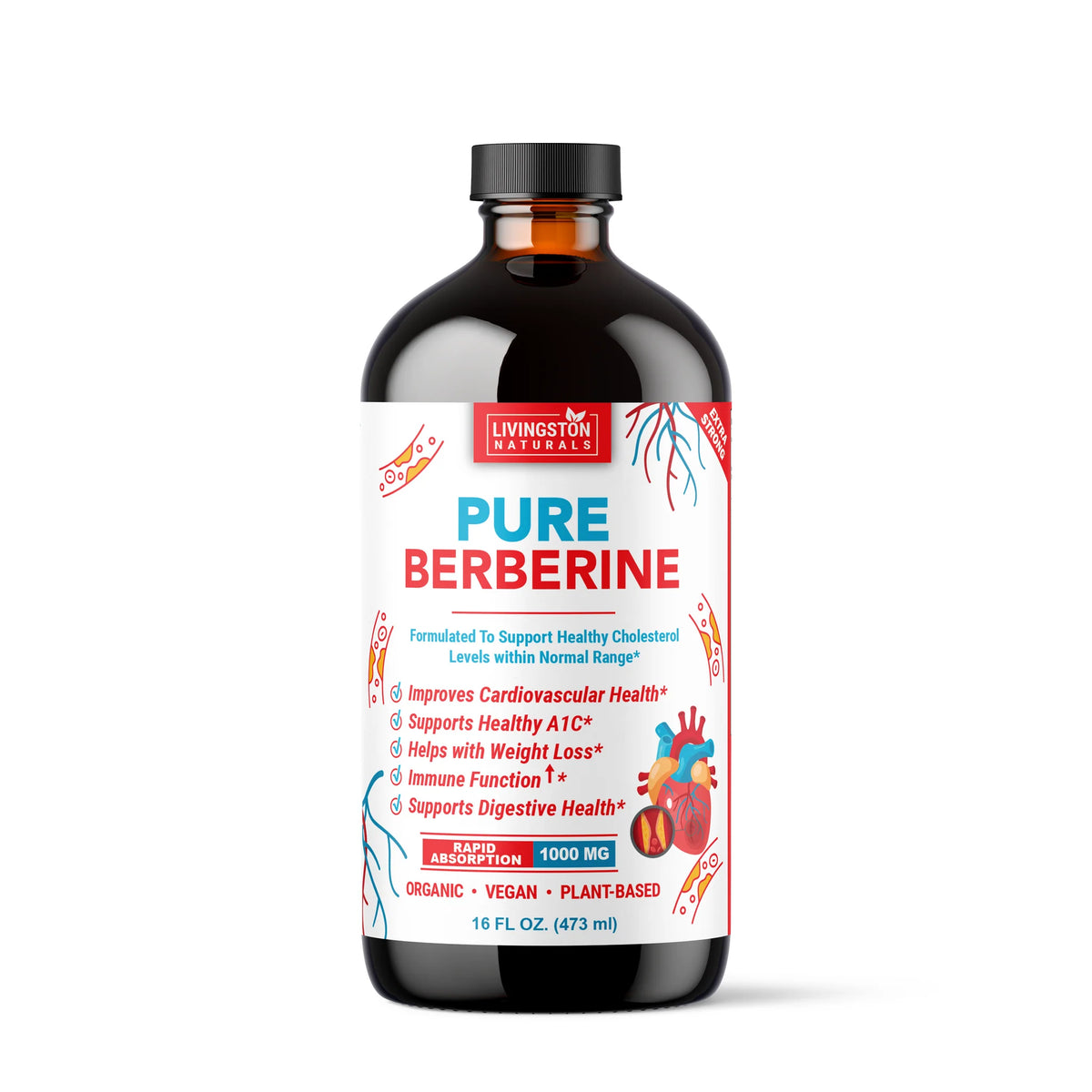 PURE BERBERINE (Nature's Ozempic Type) - 16oz