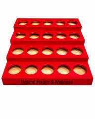 20ct. Natural Heallth & Wellness Counter Display – 16 oz Bottle Counter Rack