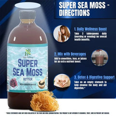 Super Sea Moss Bitter – Herbal Tonic – 16oz Bottle