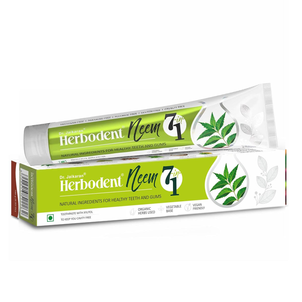 NEEM 7 in 1 Toothpaste | Neem, Black Seed & Xylitol For Anti Cavity, Cardamom & Mint For Taste & Freshness And Baking Soda For Deep Cleaning